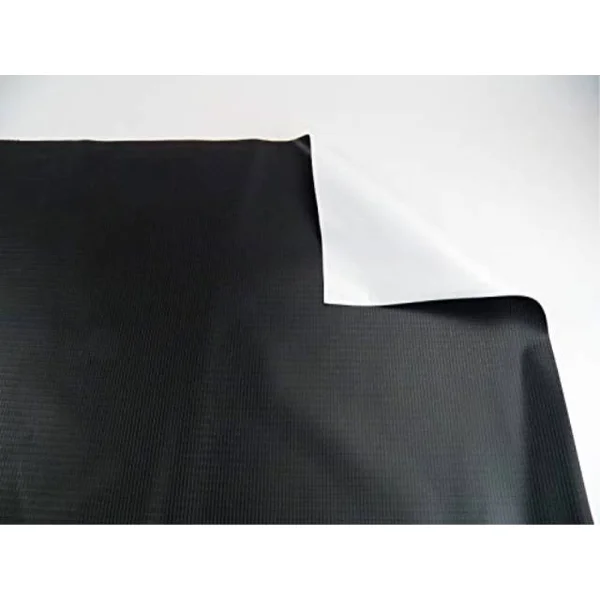 Vinyl Tarp 9 oz. Heavy Duty Black - White Waterproof (20& x 24&)