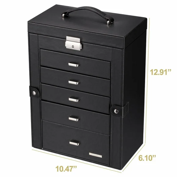Homde 2 in 1 Huge Jewelry Box/organizer/case with Small Travel Case, Gift for or